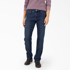 "Women's Lined Relaxed Fit Jeans"