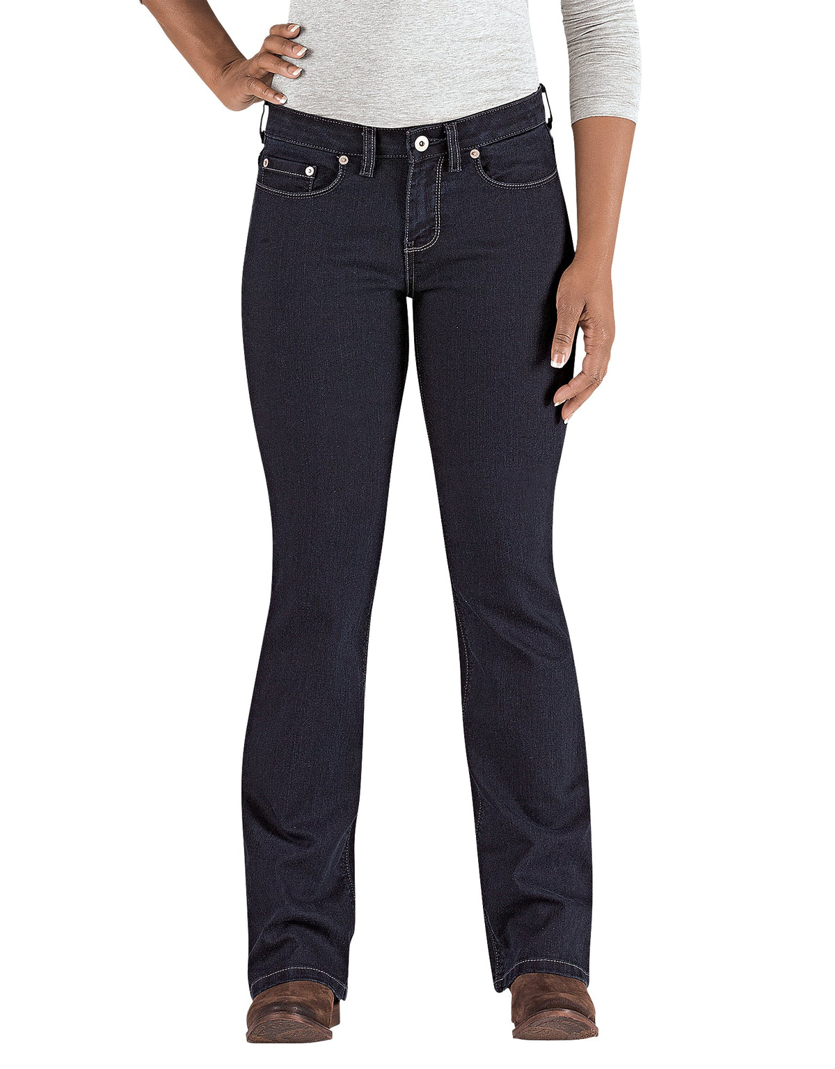 "Women's Curvy Fit Bootcut Leg Denim Jeans"