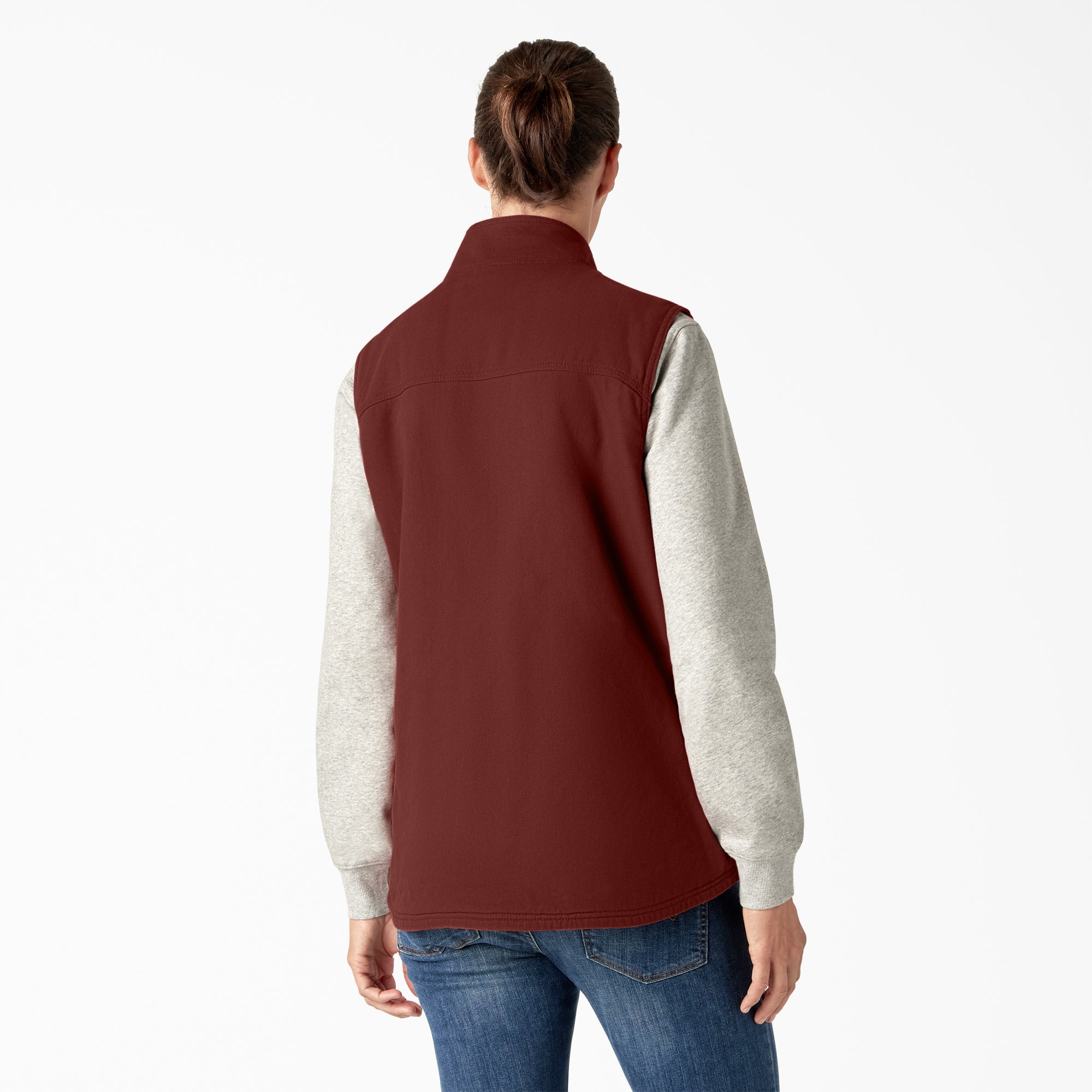 "Women's Fleece Lined Duck Canvas Vest"