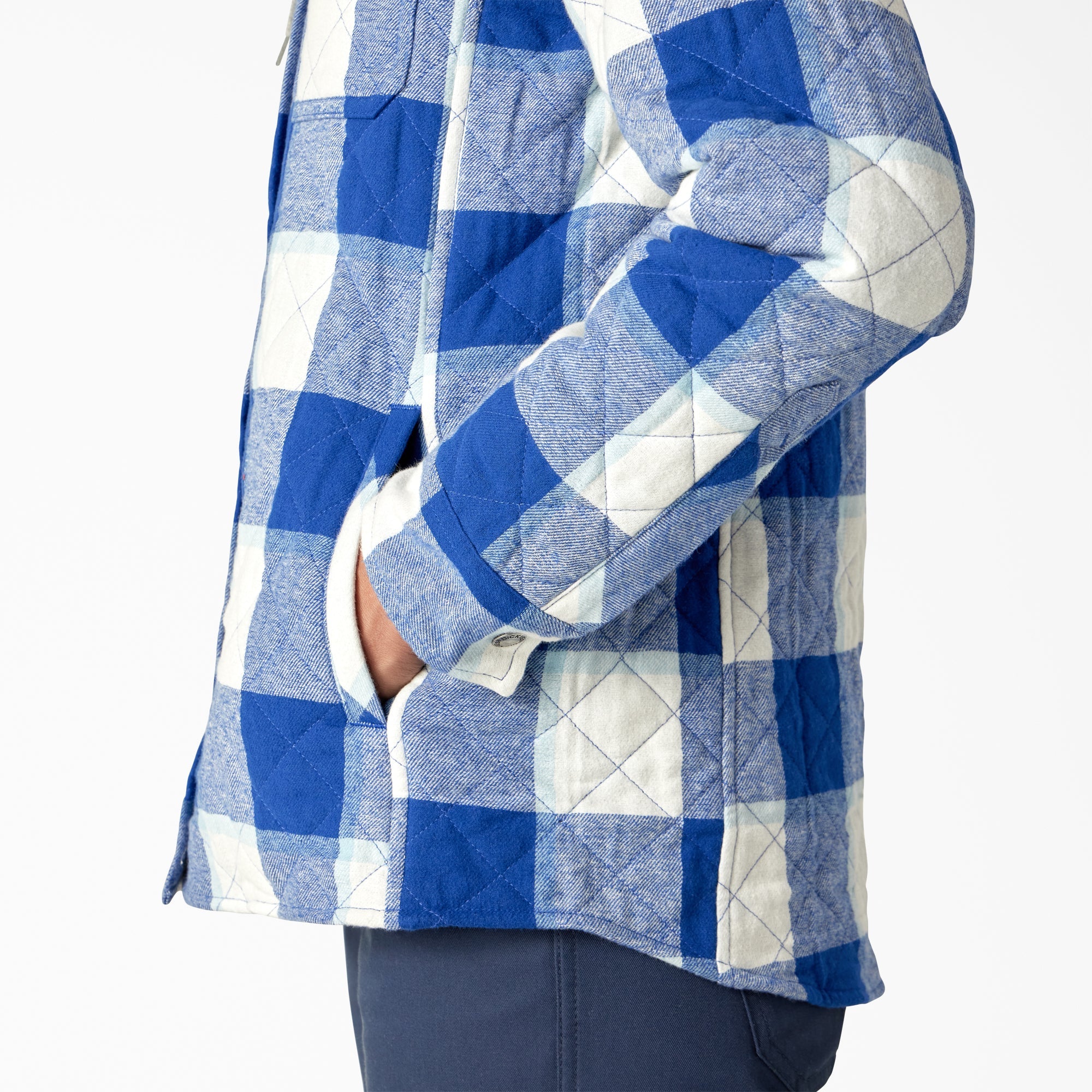 "Women's Flannel Hooded Shirt Jacket"