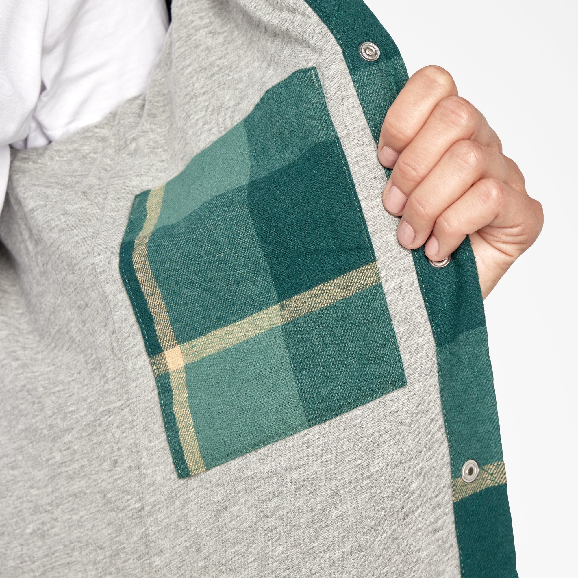 "Women's Flannel Hooded Shirt Jacket"