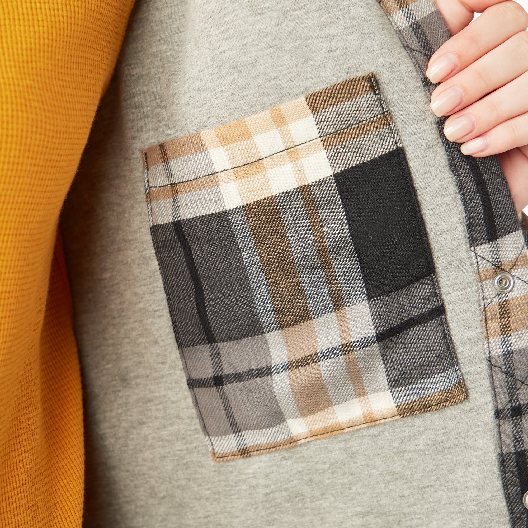 "Women's Flannel Hooded Shirt Jacket"