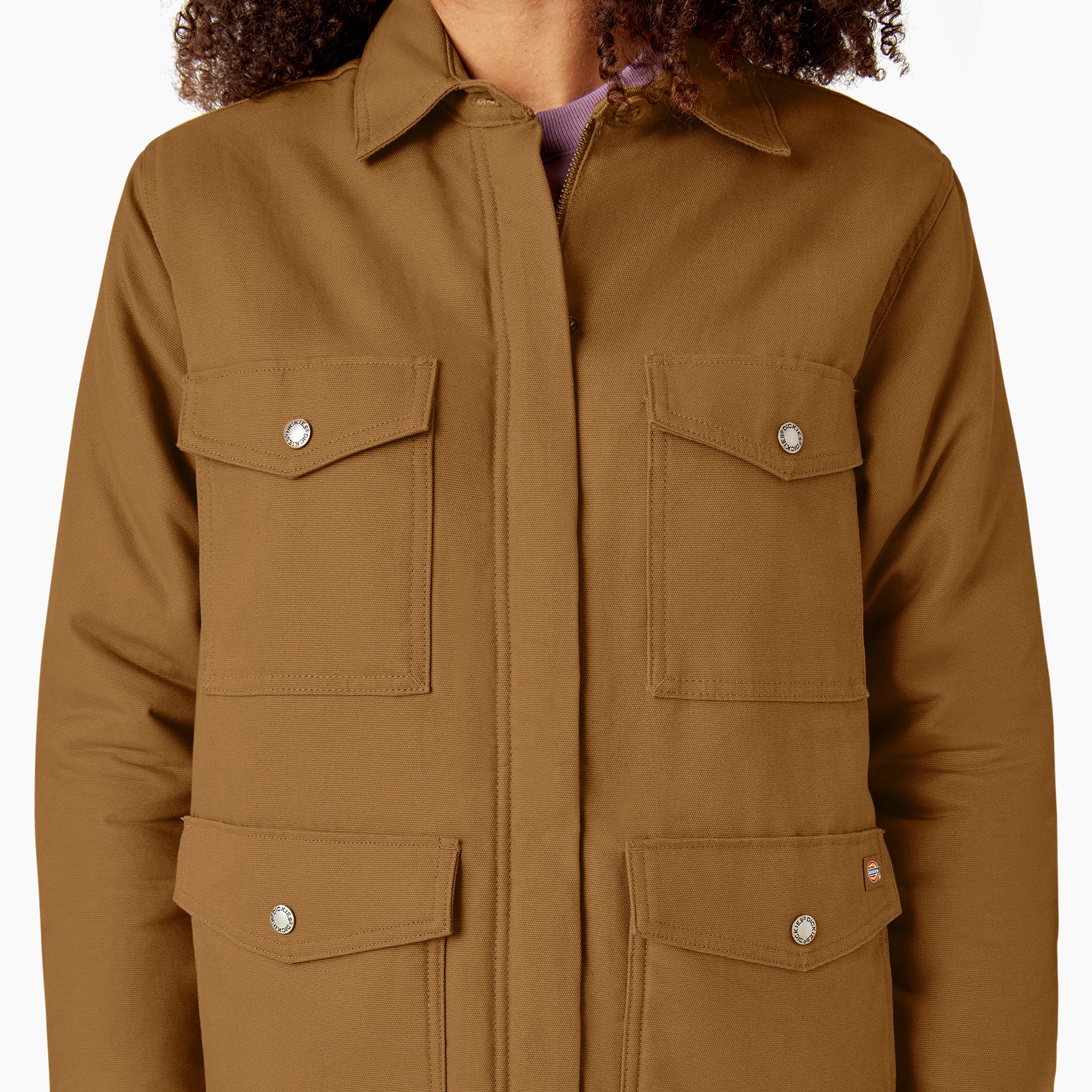 "Women's Duck High Pile Fleece Lined Chore Coat"