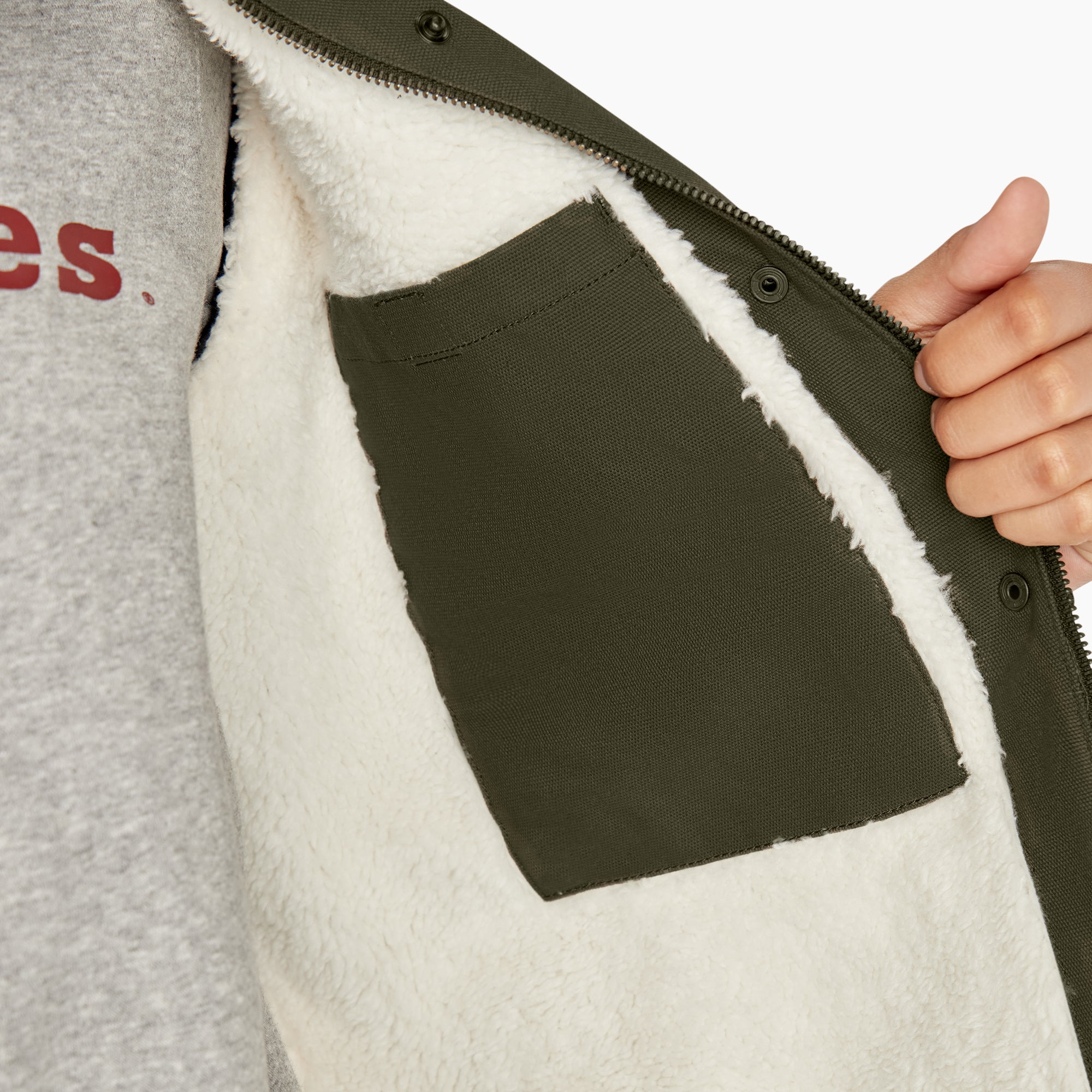 "Women's Duck High Pile Fleece Lined Chore Coat"