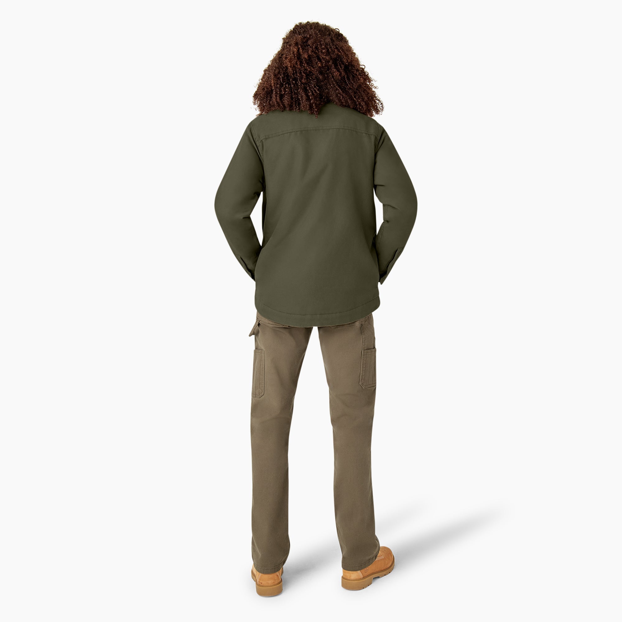 "Women's Duck High Pile Fleece Lined Chore Coat"