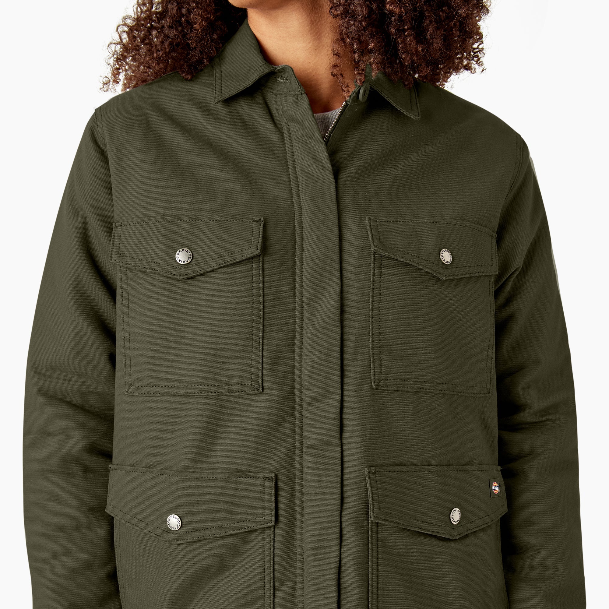 "Women's Duck High Pile Fleece Lined Chore Coat"