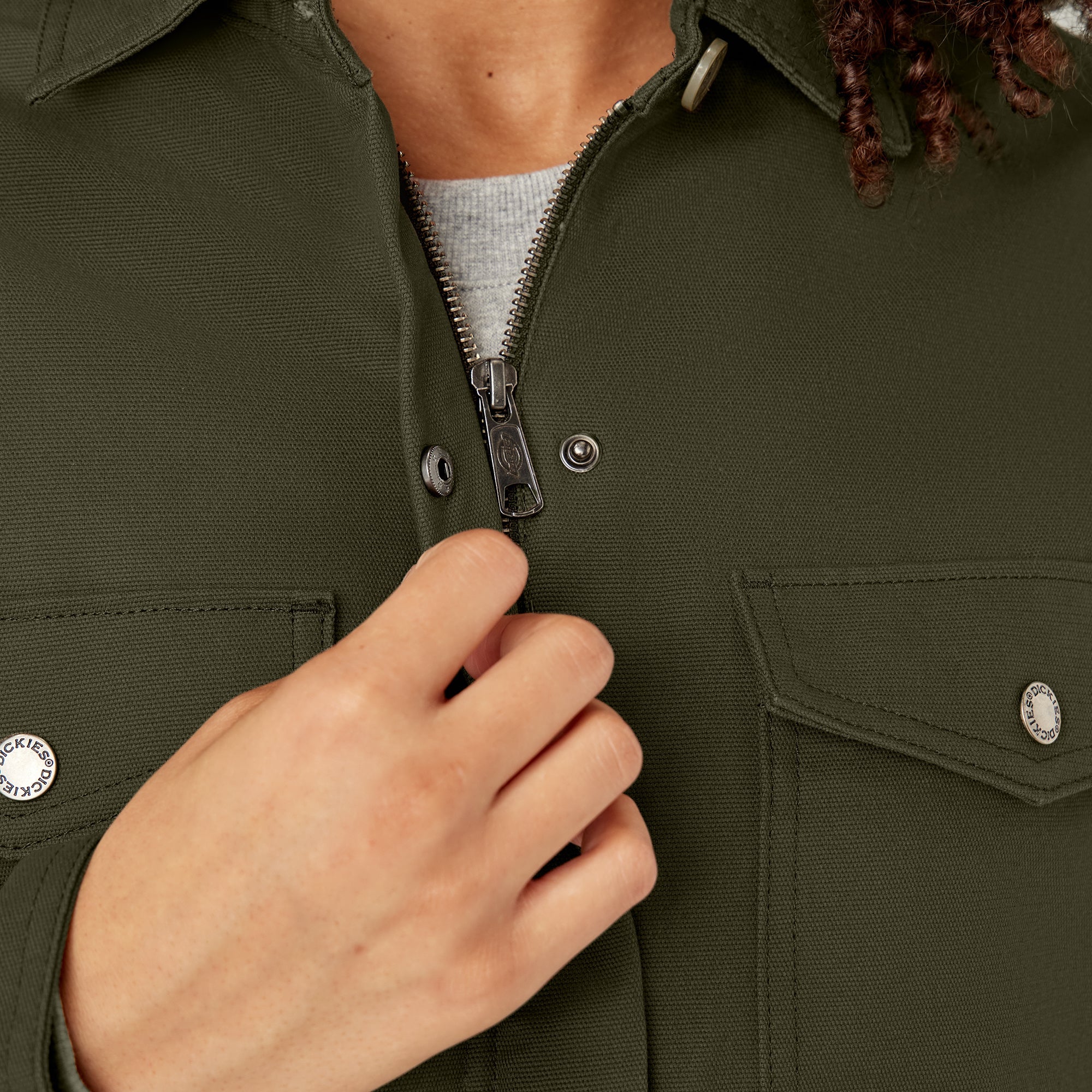 "Women's Duck High Pile Fleece Lined Chore Coat"