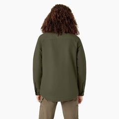 "Women's Duck High Pile Fleece Lined Chore Coat"
