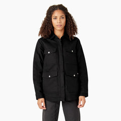 "Women's Duck High Pile Fleece Lined Chore Coat"