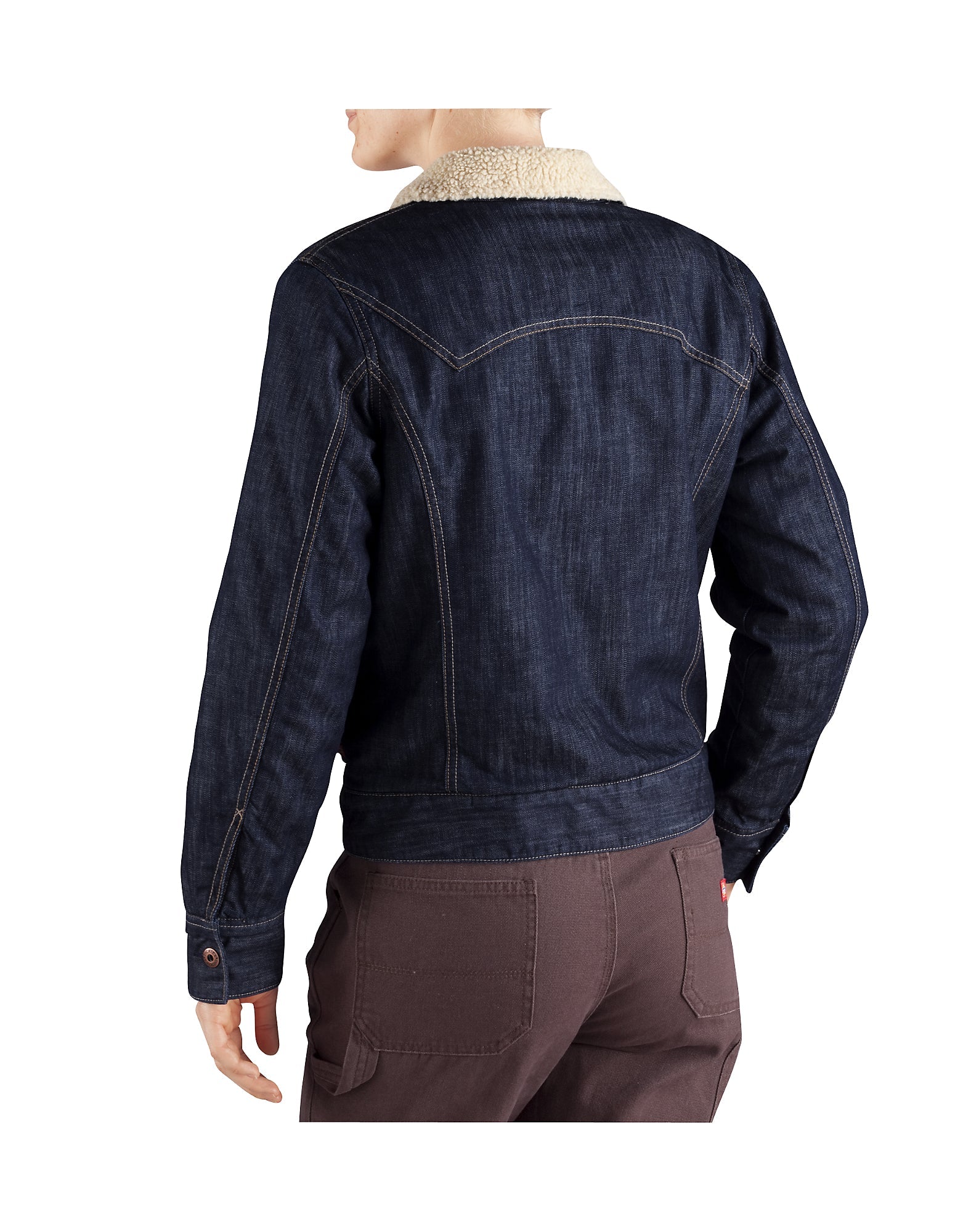 "Women's Sherpa Lined Denim Jacket"