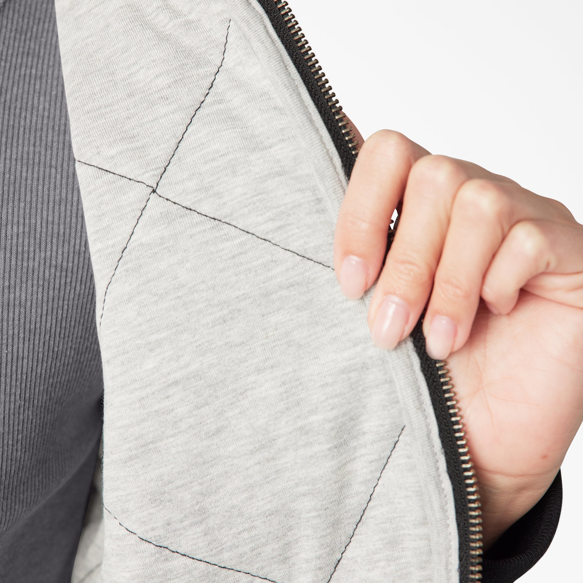 "Women's Quilted Bomber Jacket"