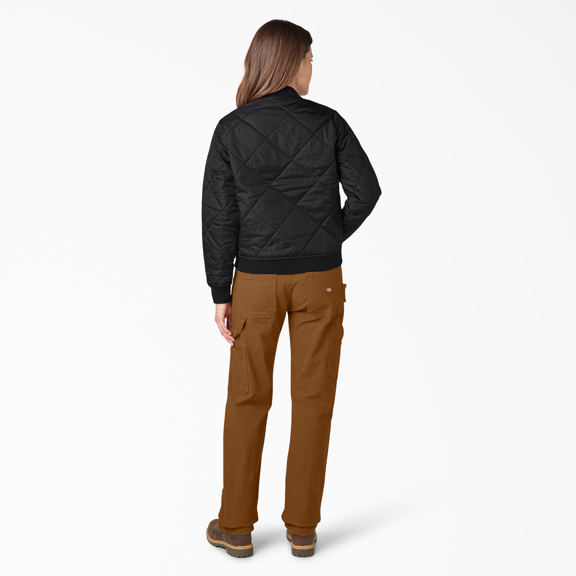 "Women's Quilted Bomber Jacket"