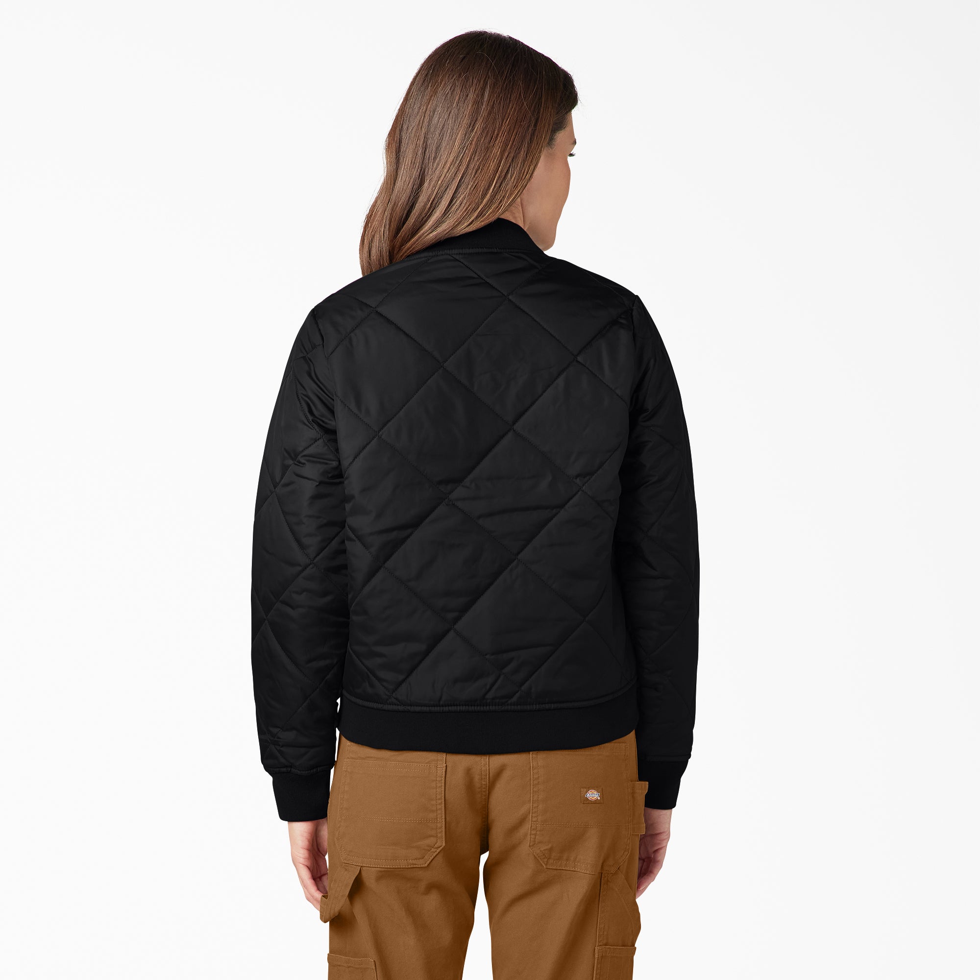 "Women's Quilted Bomber Jacket"