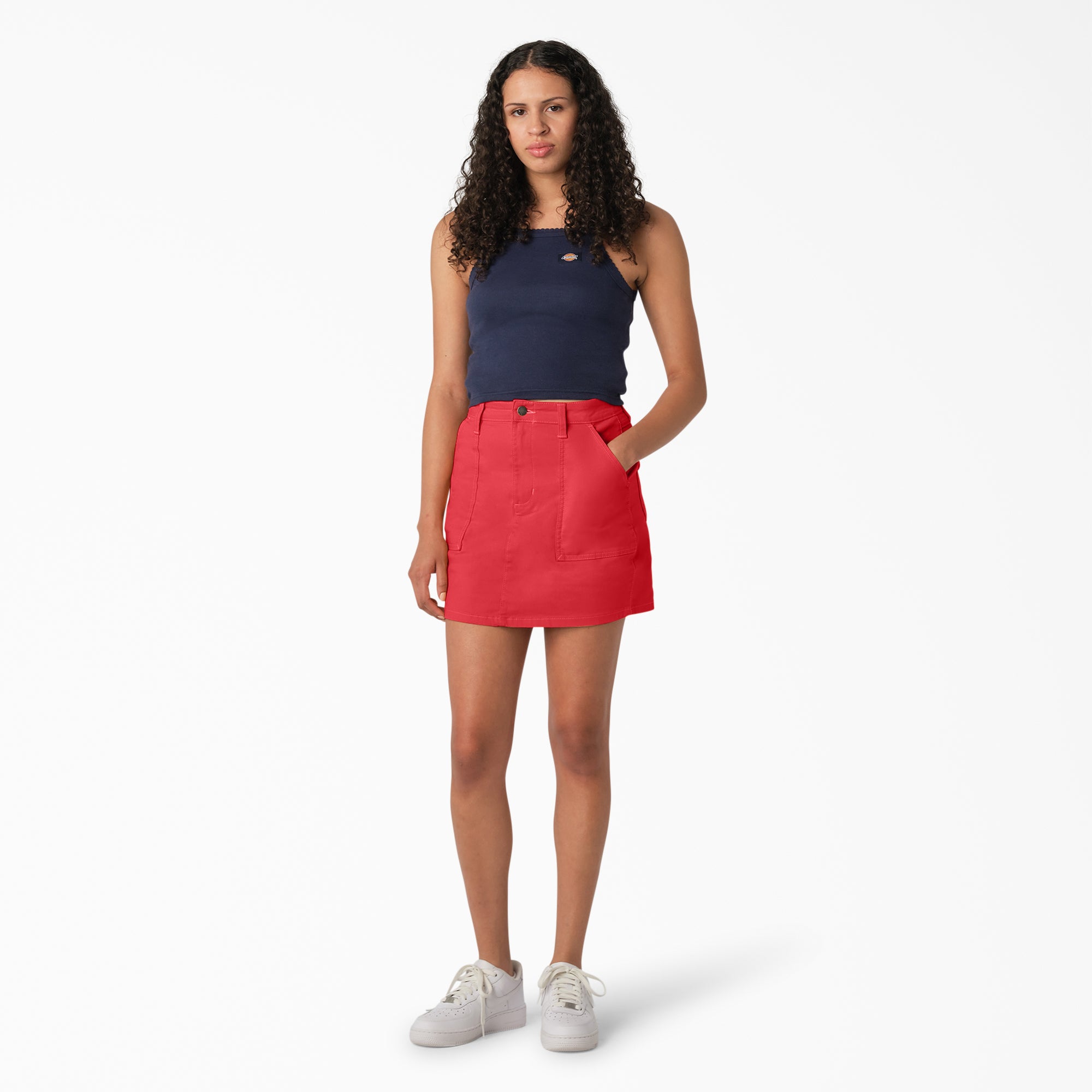 "Women's High Waisted Carpenter Skirt"