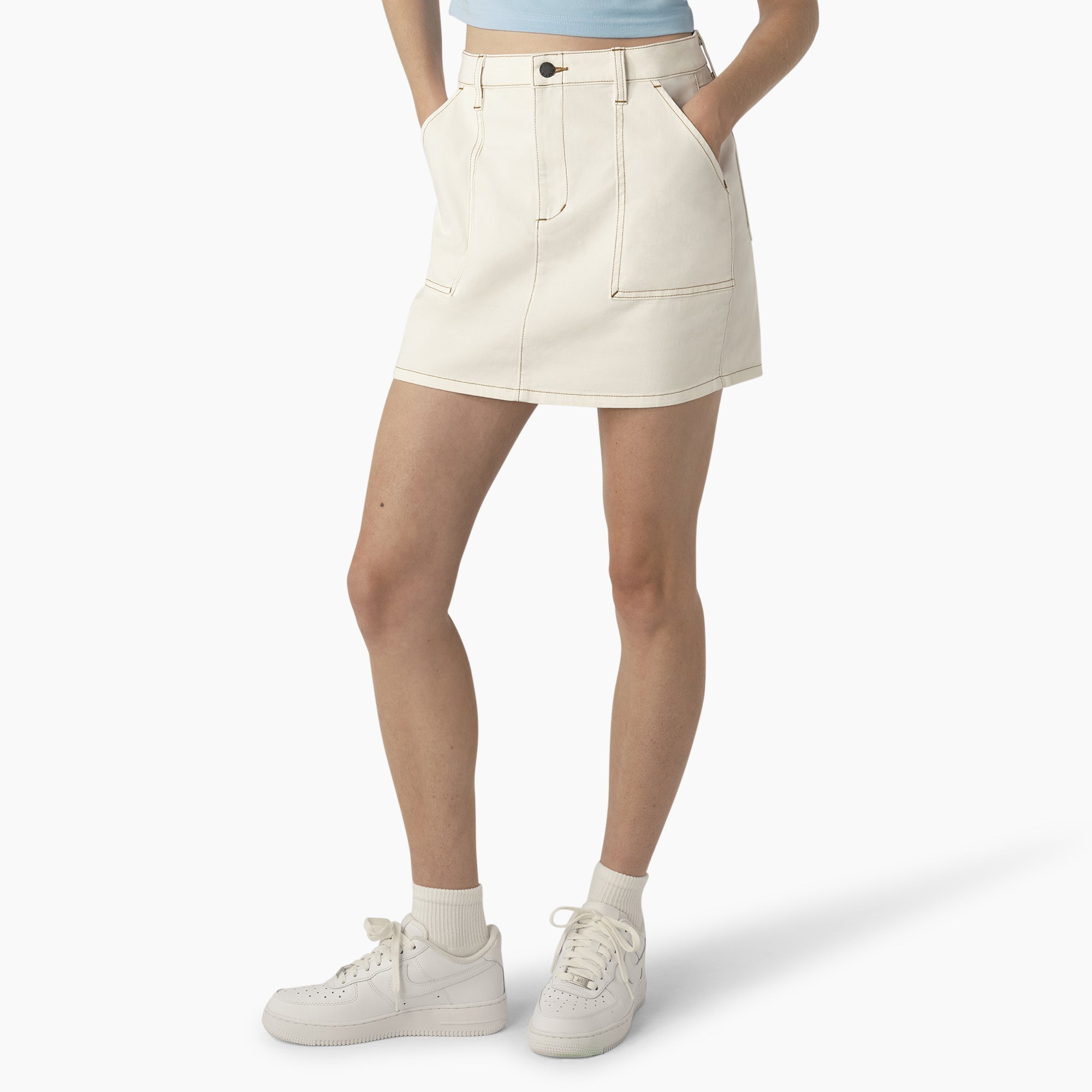 "Women's High Waisted Carpenter Skirt"