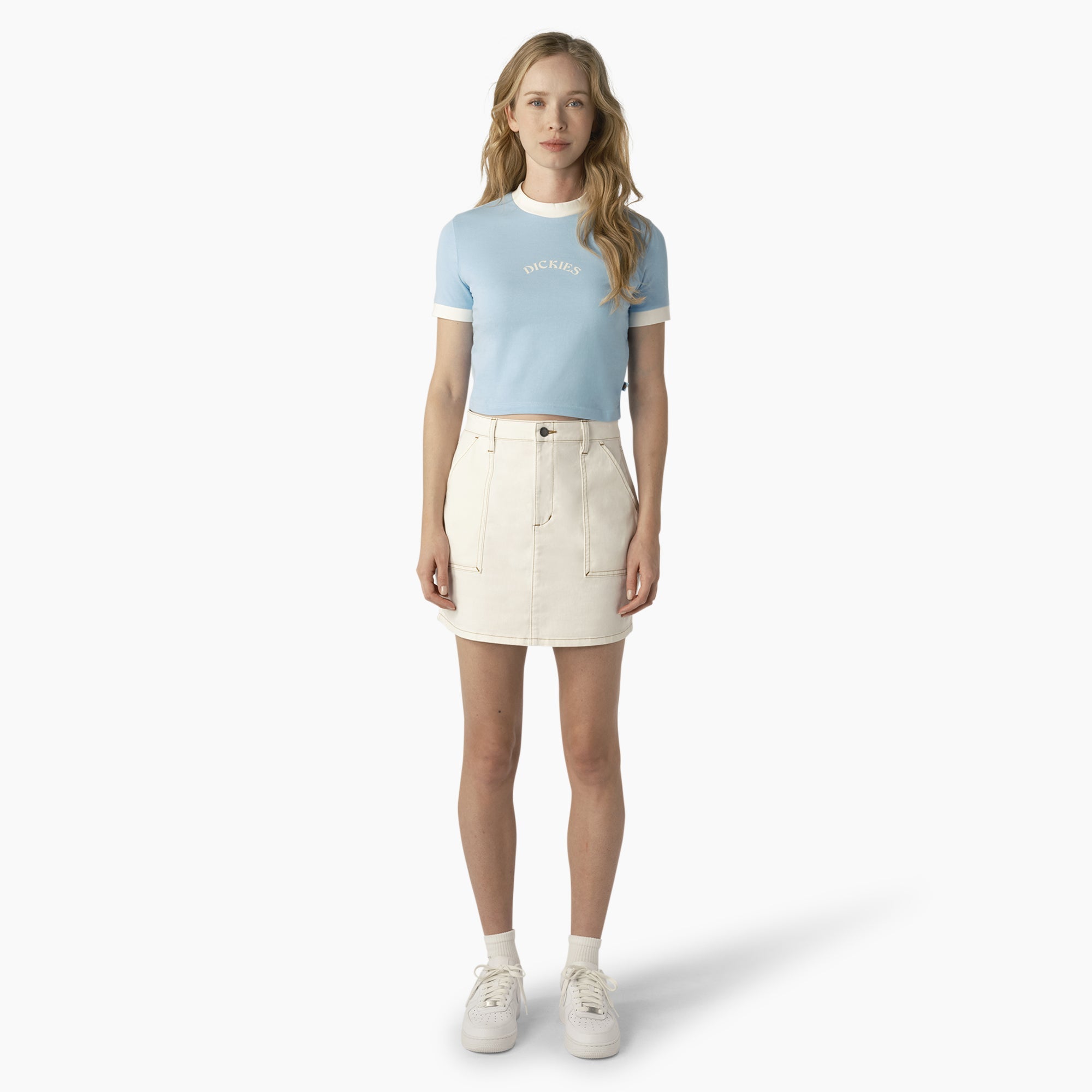 "Women's High Waisted Carpenter Skirt"