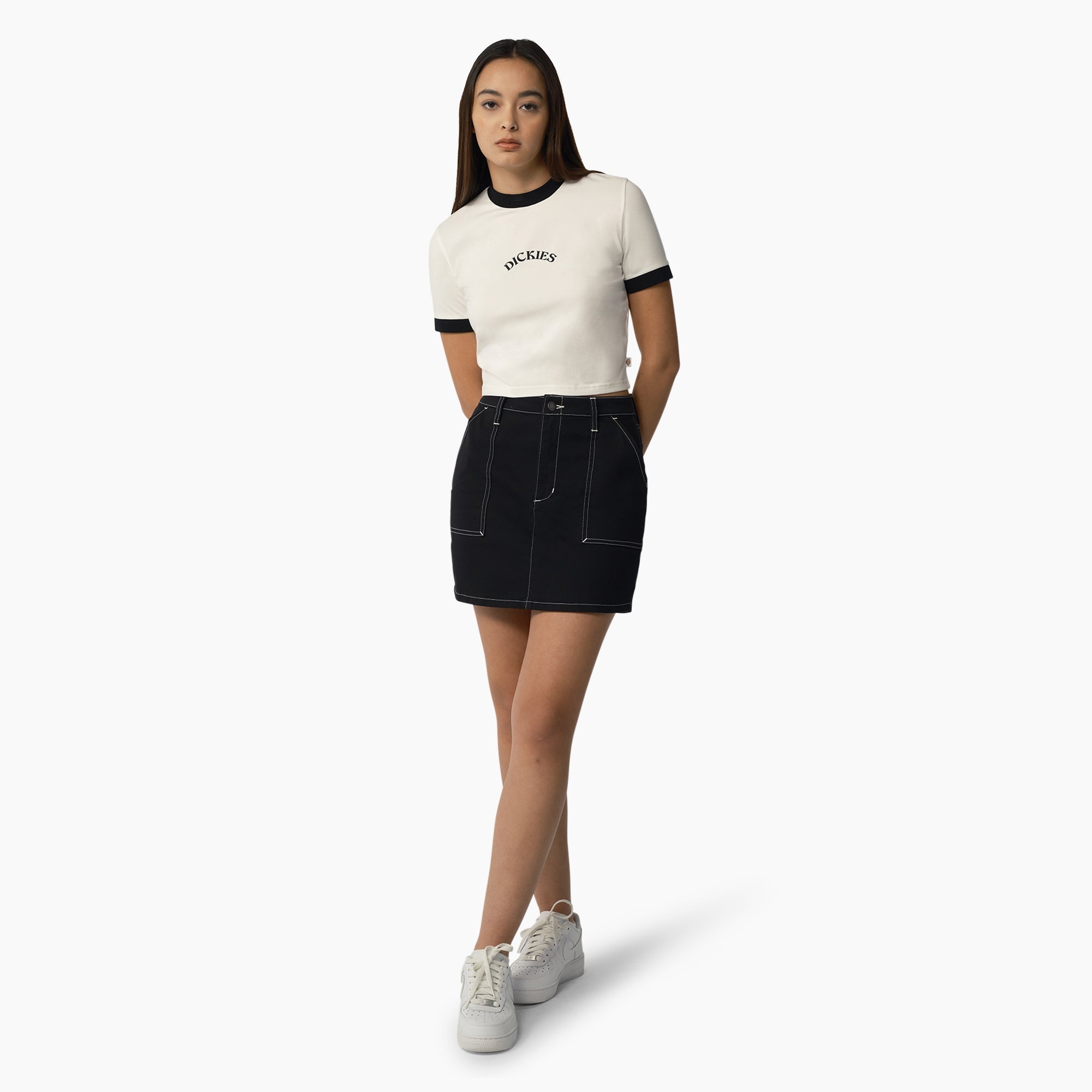 "Women's High Waisted Carpenter Skirt"