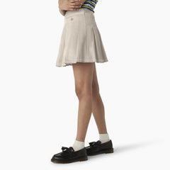 "Women's Twill Pleated Skirt"