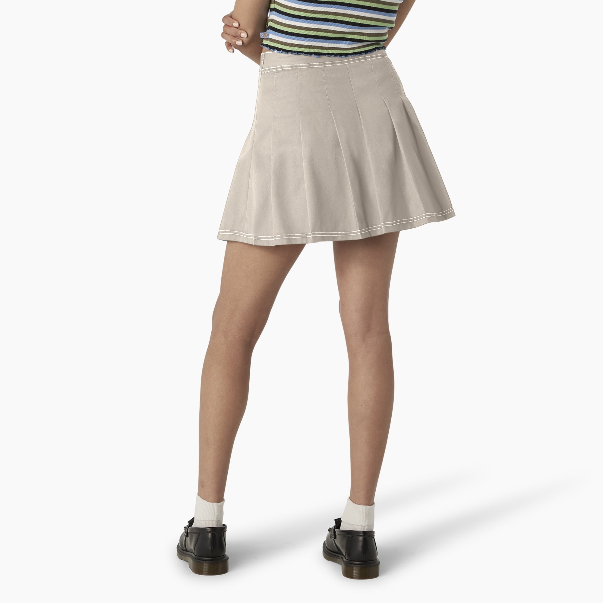"Women's Twill Pleated Skirt"