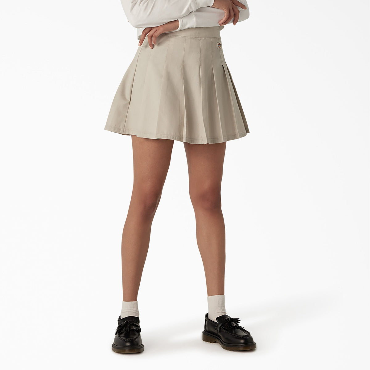 "Women's Twill Pleated Skirt"