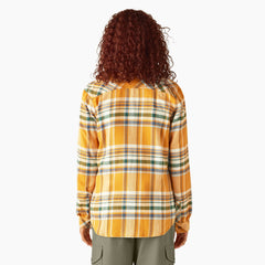 "Women's Plaid Flannel Long Sleeve Shirt"
