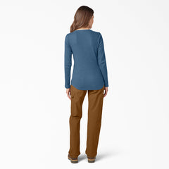 "Women's Henley Long Sleeve Shirt"