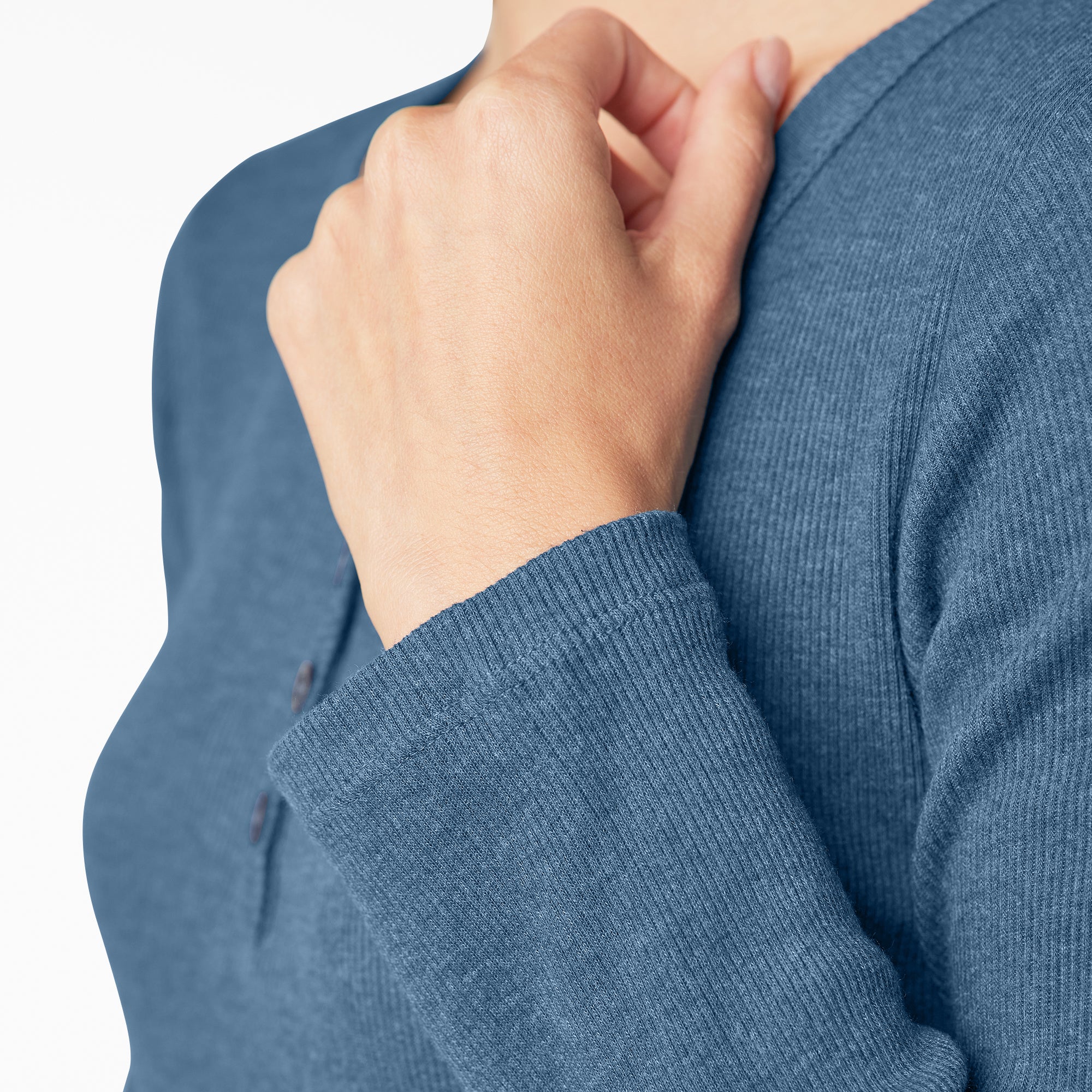 "Women's Henley Long Sleeve Shirt"