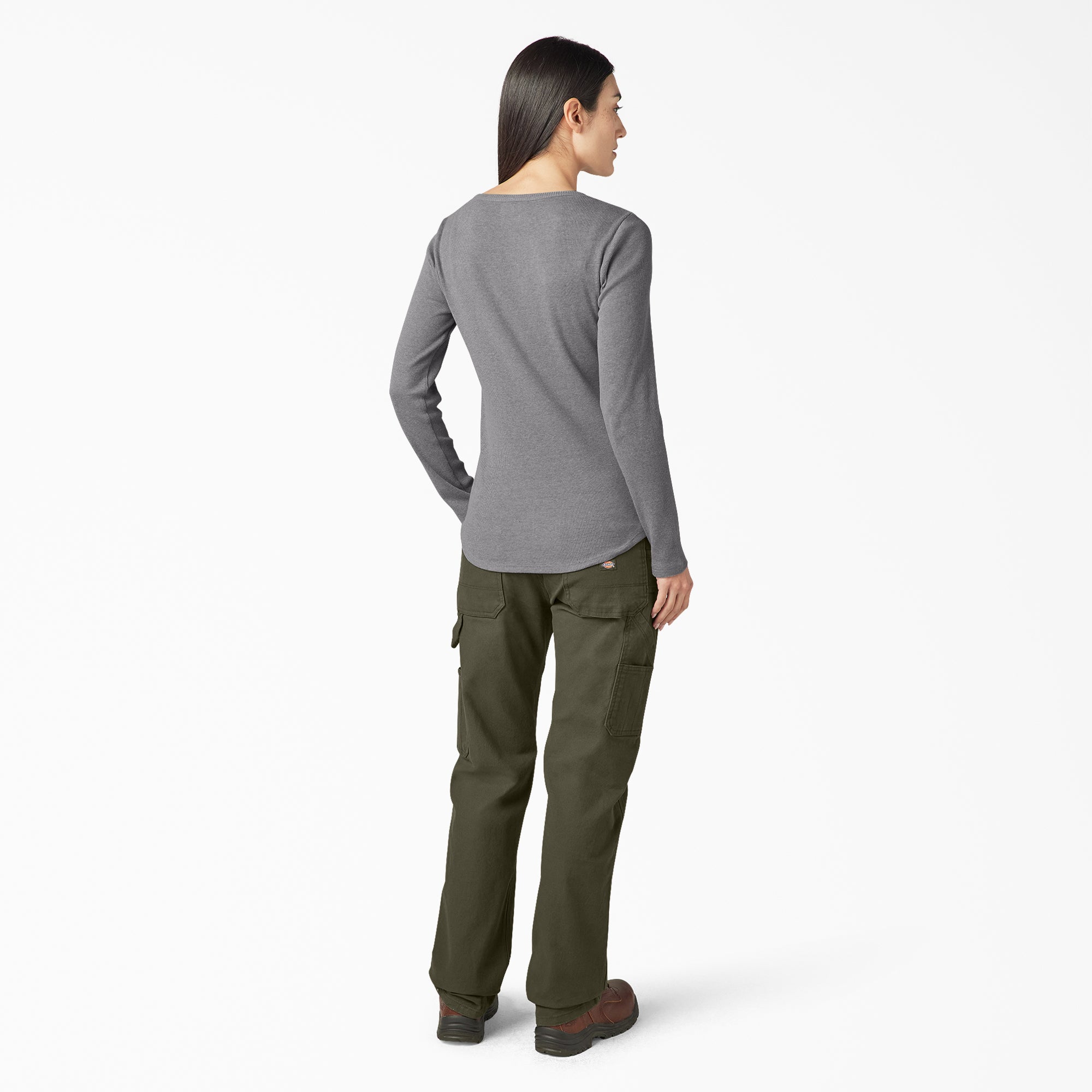 "Women's Henley Long Sleeve Shirt"