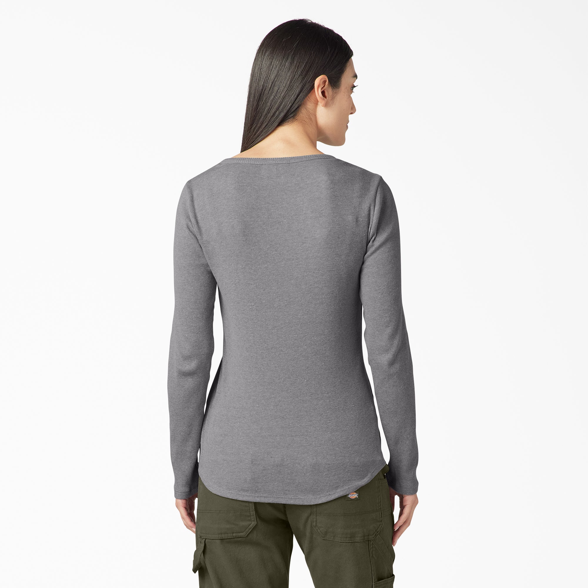 "Women's Henley Long Sleeve Shirt"