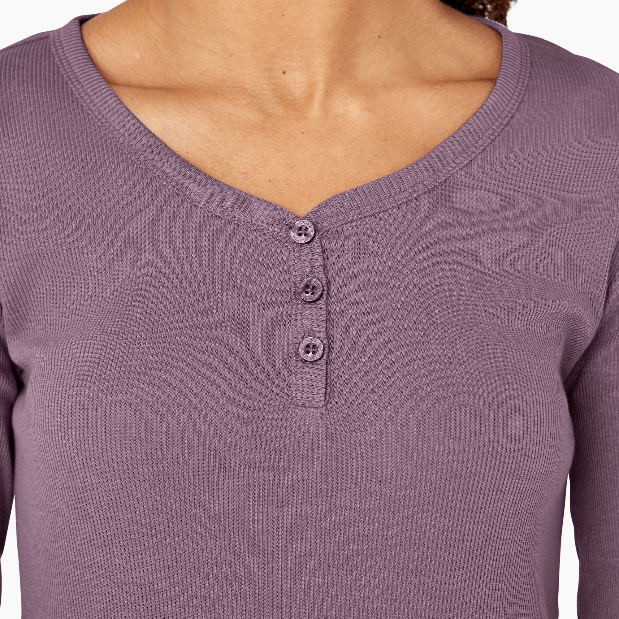 "Women's Henley Long Sleeve Shirt"