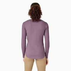 "Women's Henley Long Sleeve Shirt"