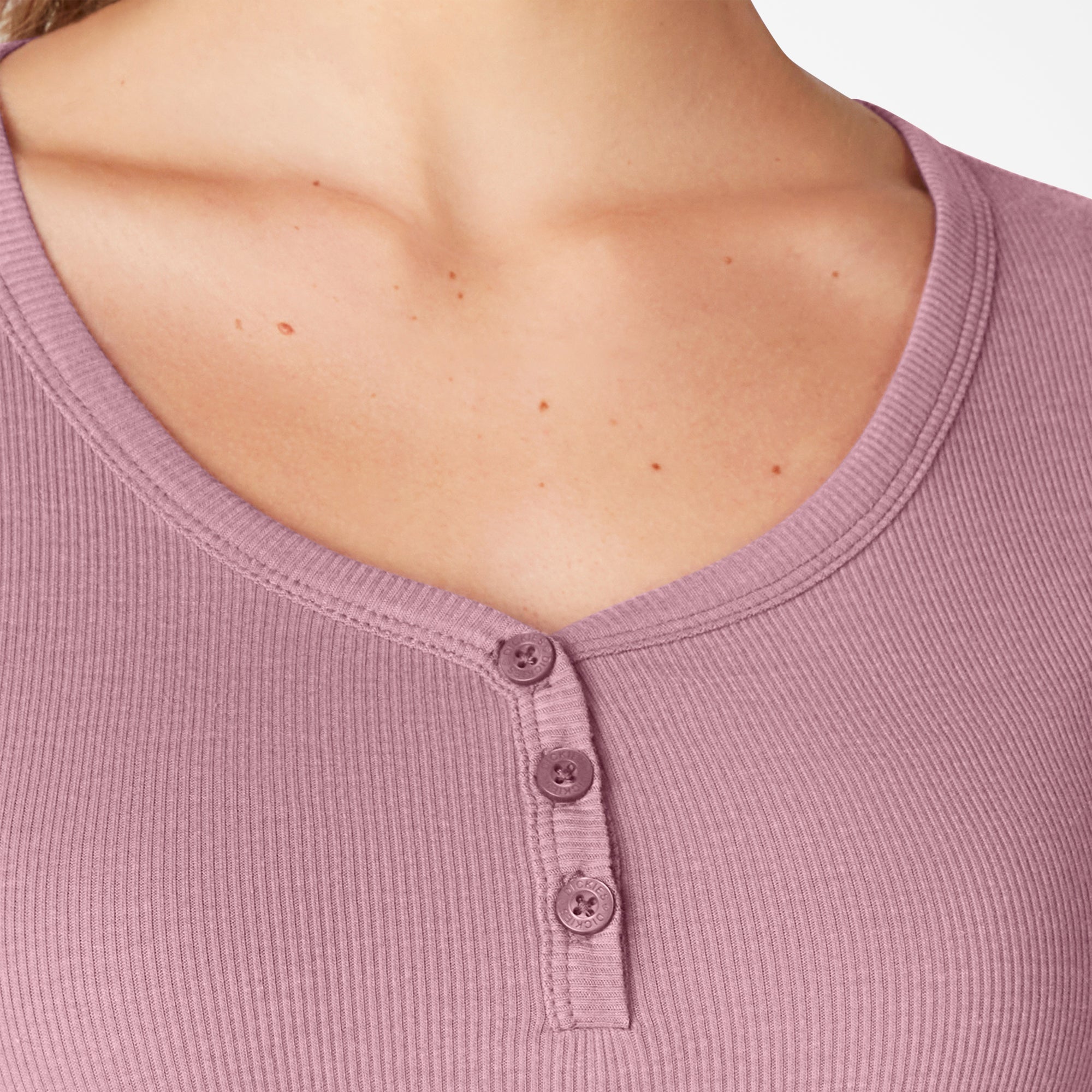 "Women's Henley Long Sleeve Shirt"