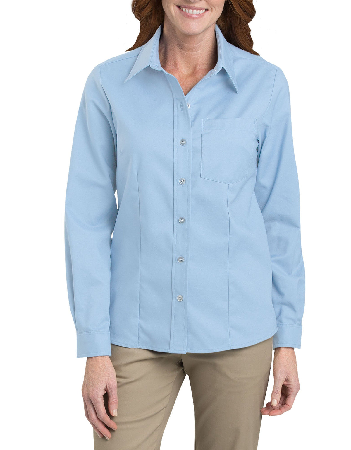 "Women's Long Sleeve Stretch Oxford Shirt"