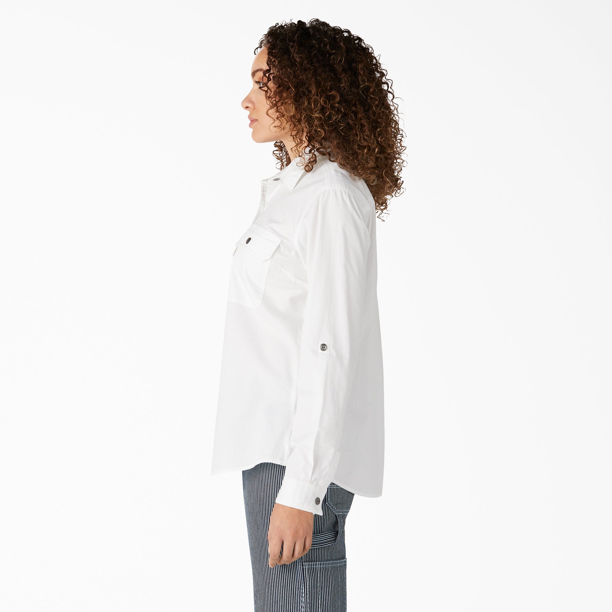 "Women's Long Sleeve Roll-Tab Work Shirt"
