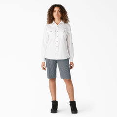"Women's Long Sleeve Roll-Tab Work Shirt"