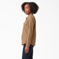 "Women's Long Sleeve Roll-Tab Work Shirt"