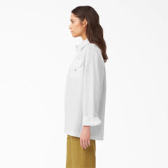 "Women's Relaxed Fit Long Sleeve Work Shirt"