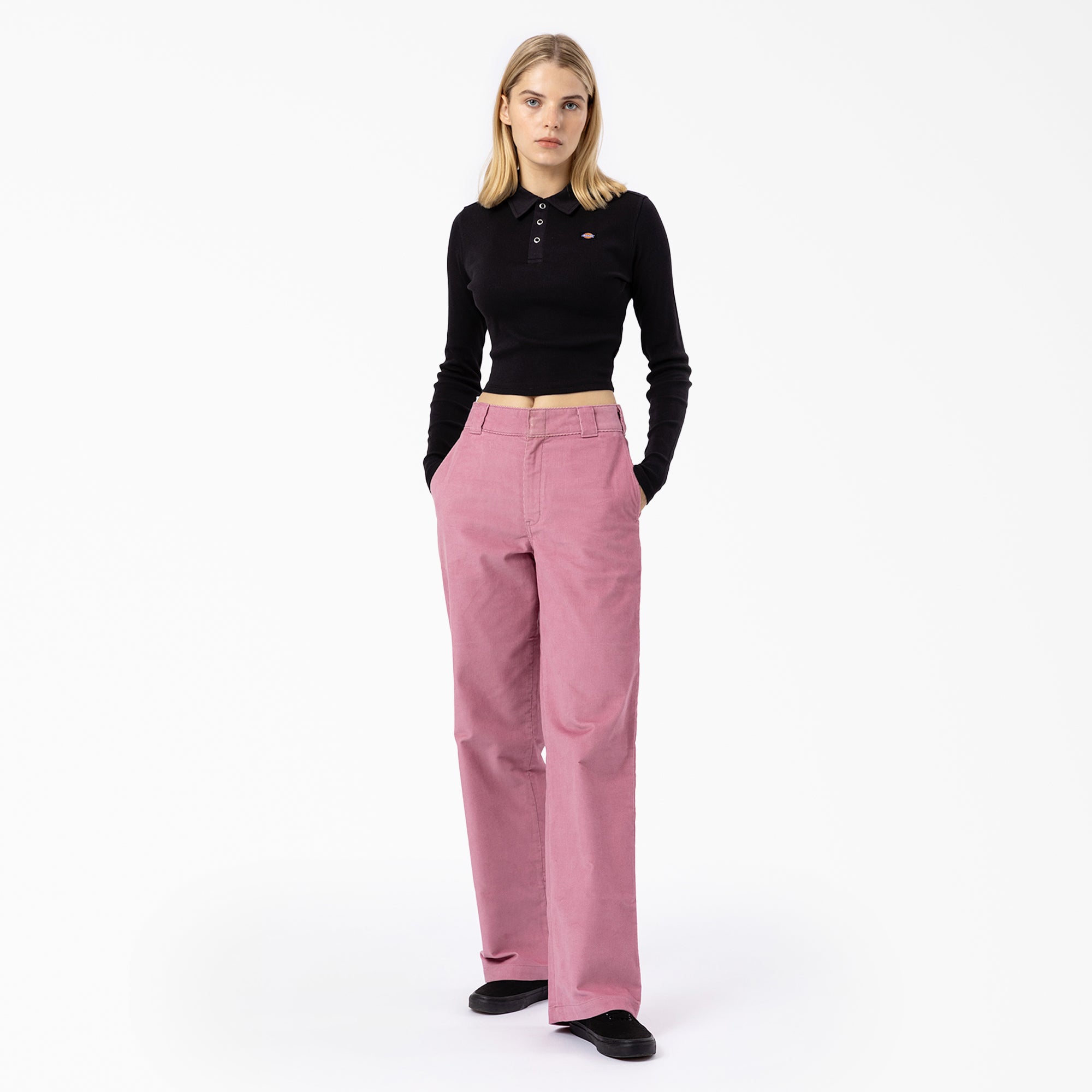 "Women's Tallasee Long Sleeve Cropped Polo"