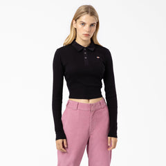 "Women's Tallasee Long Sleeve Cropped Polo"