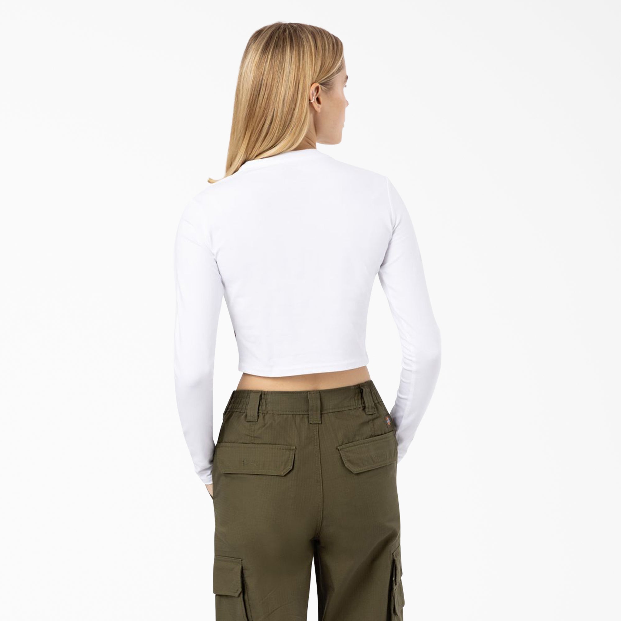 "Women's Maple Valley Logo Long Sleeve Cropped T-Shirt"