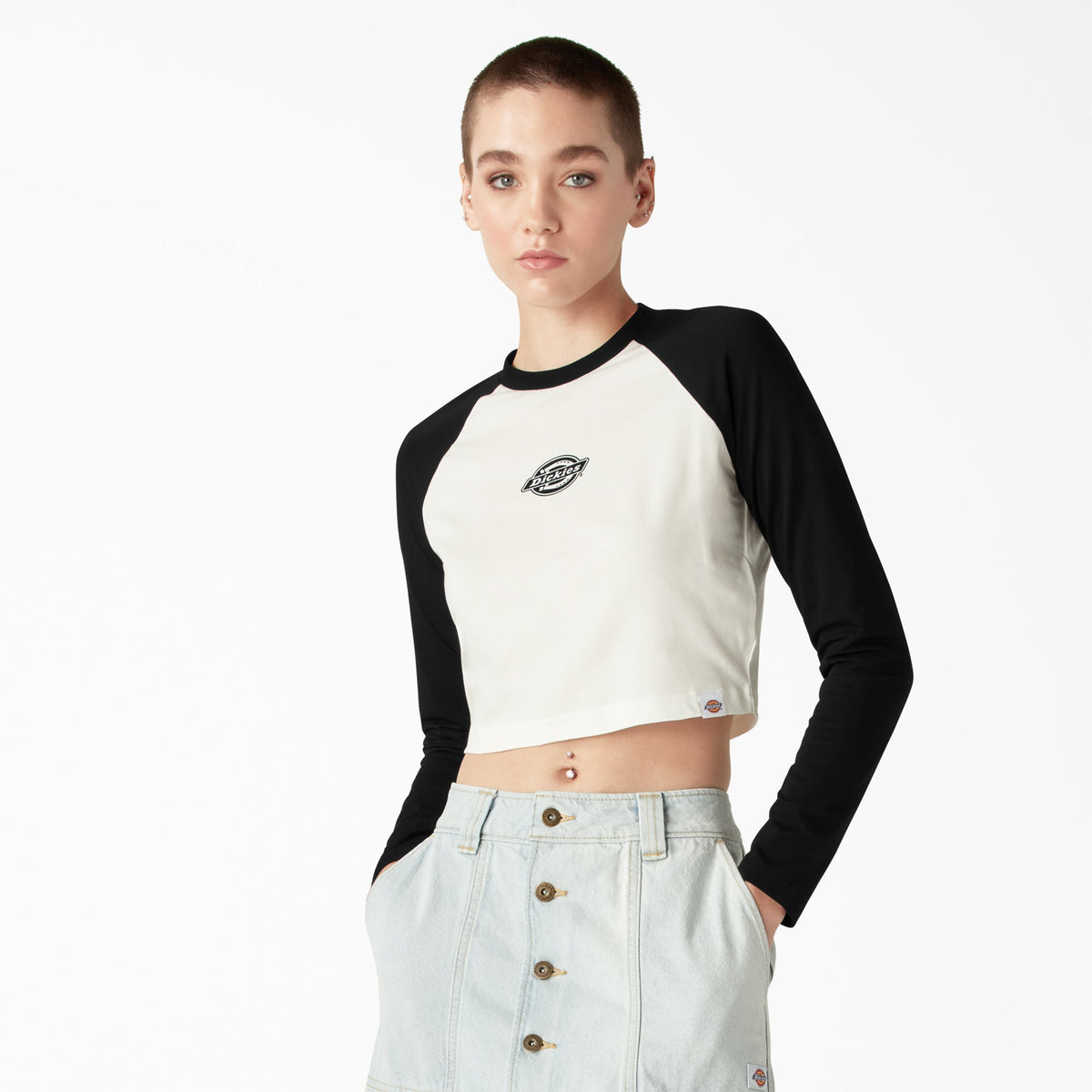 "Women's Sodaville Long Sleeve Cropped T-Shirt"