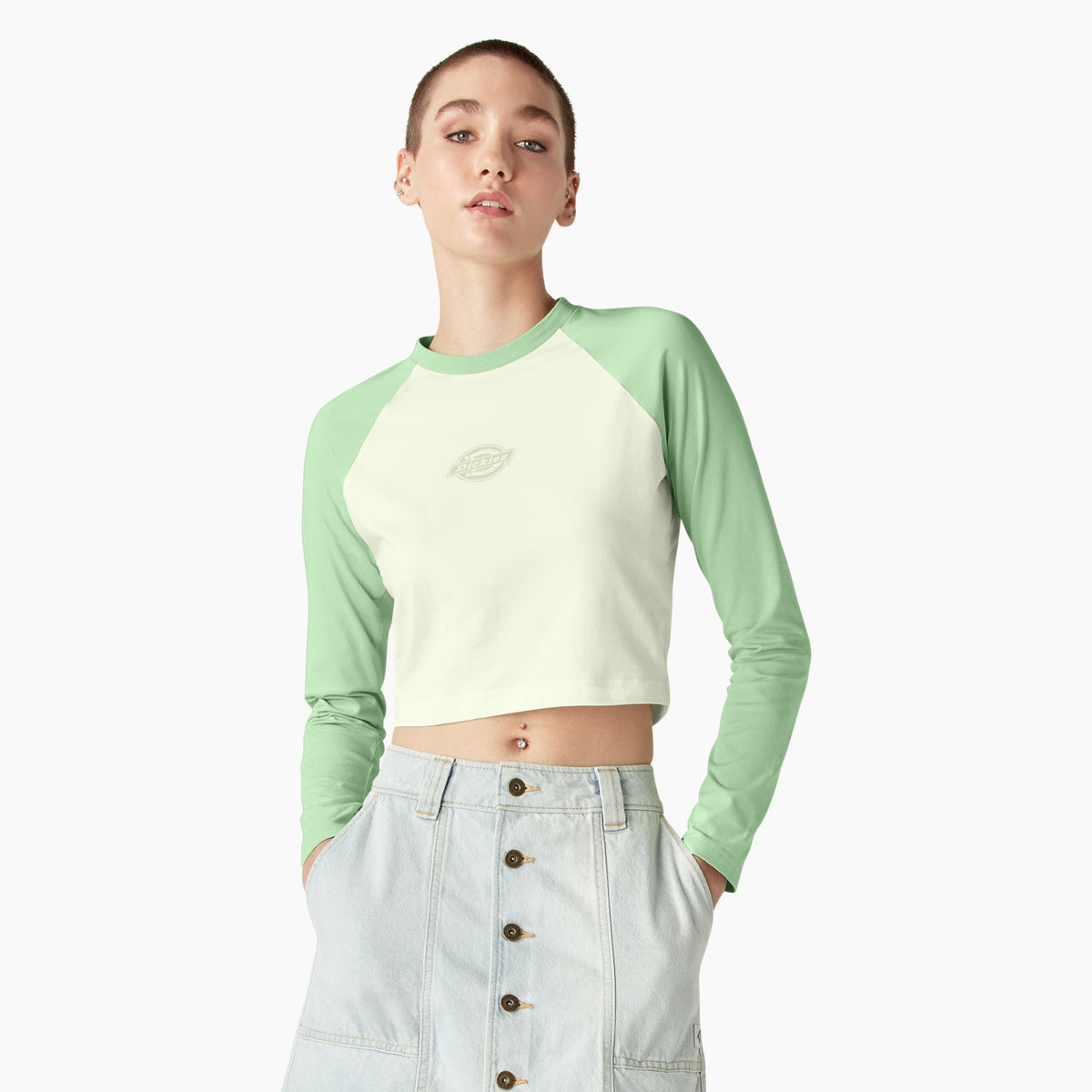 "Women's Sodaville Long Sleeve Cropped T-Shirt"