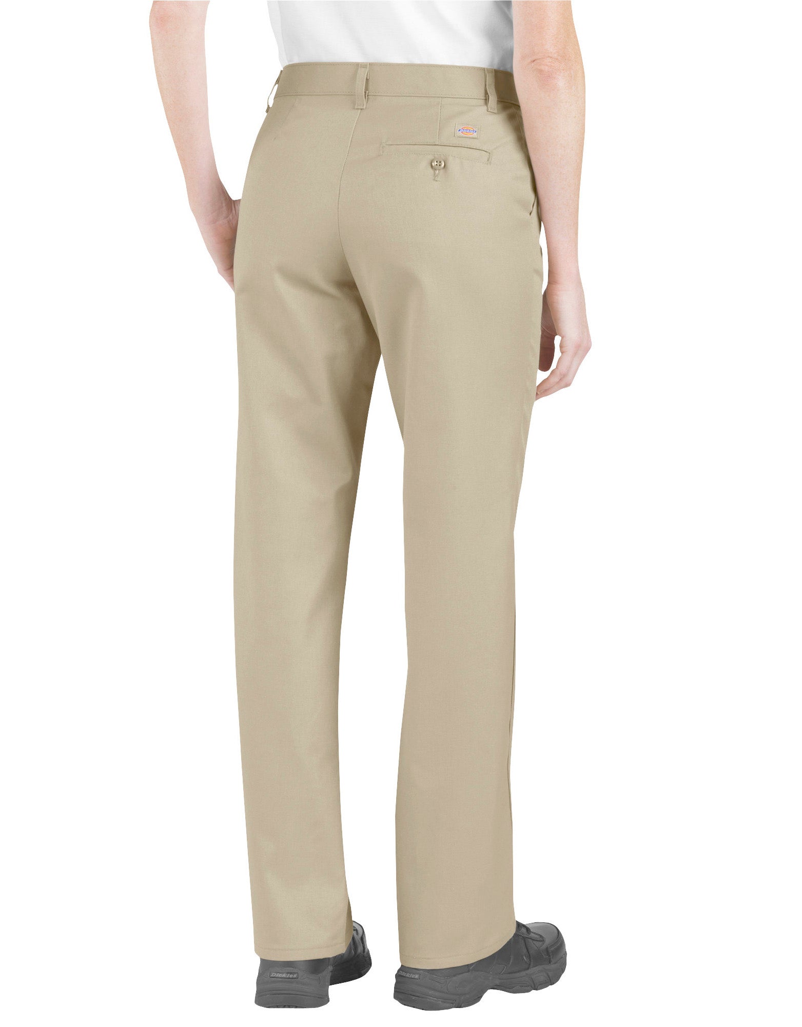 "Women's Relaxed Fit Flat Front Pants"