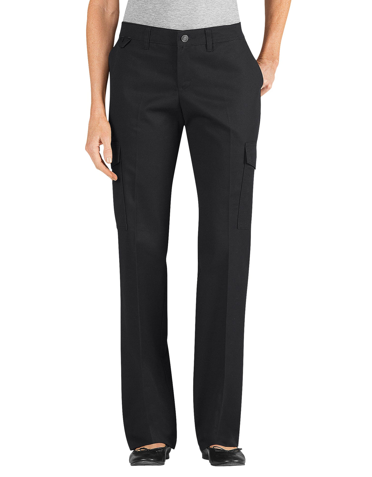 "Women's Relaxed Straight Server Cargo Pants"