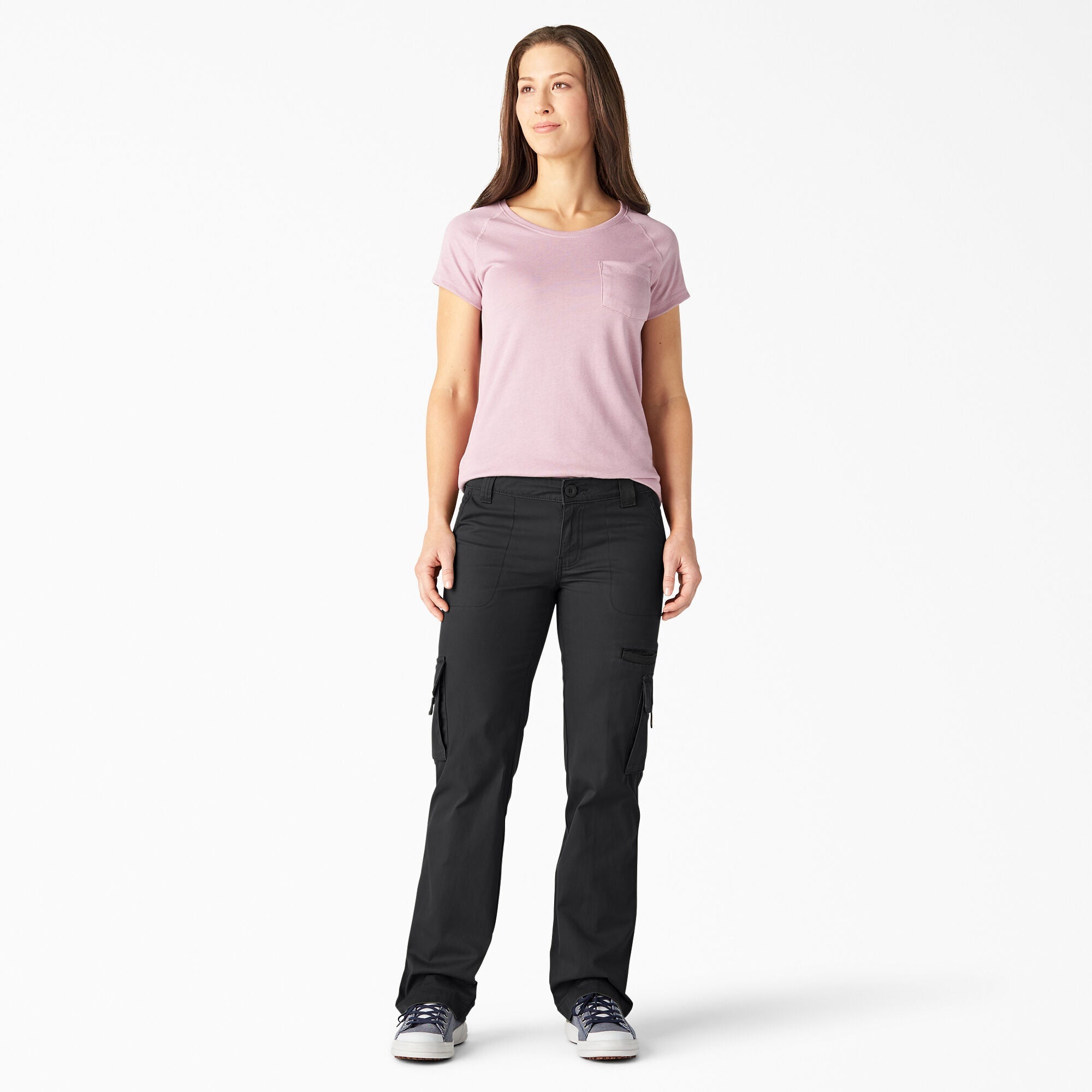 "Women's Relaxed Fit Straight Leg Cargo Pants"