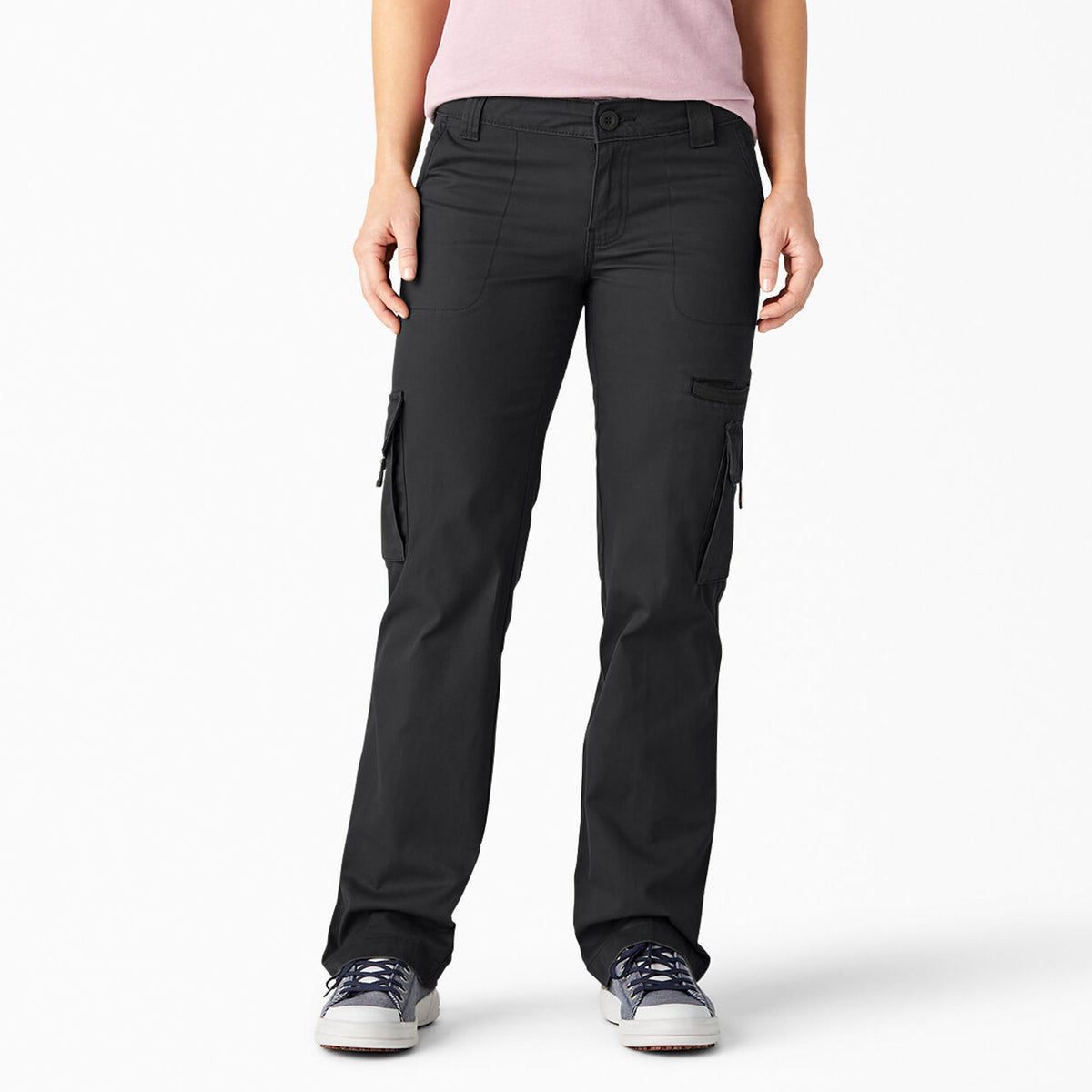 "Women's Relaxed Fit Straight Leg Cargo Pants"
