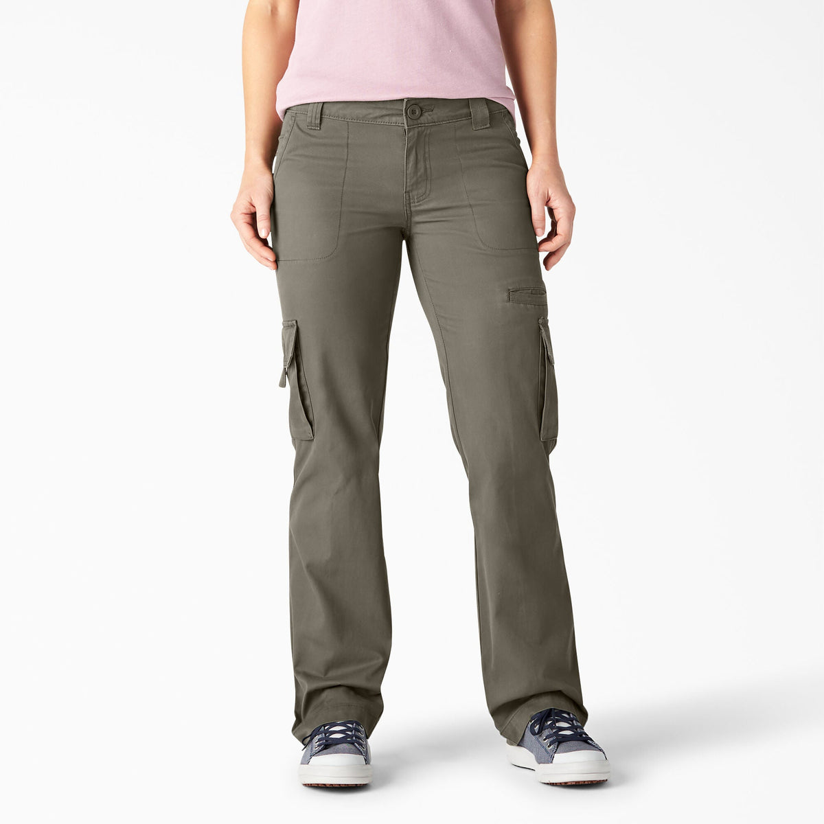 "Women's Relaxed Fit Straight Leg Cargo Pants"