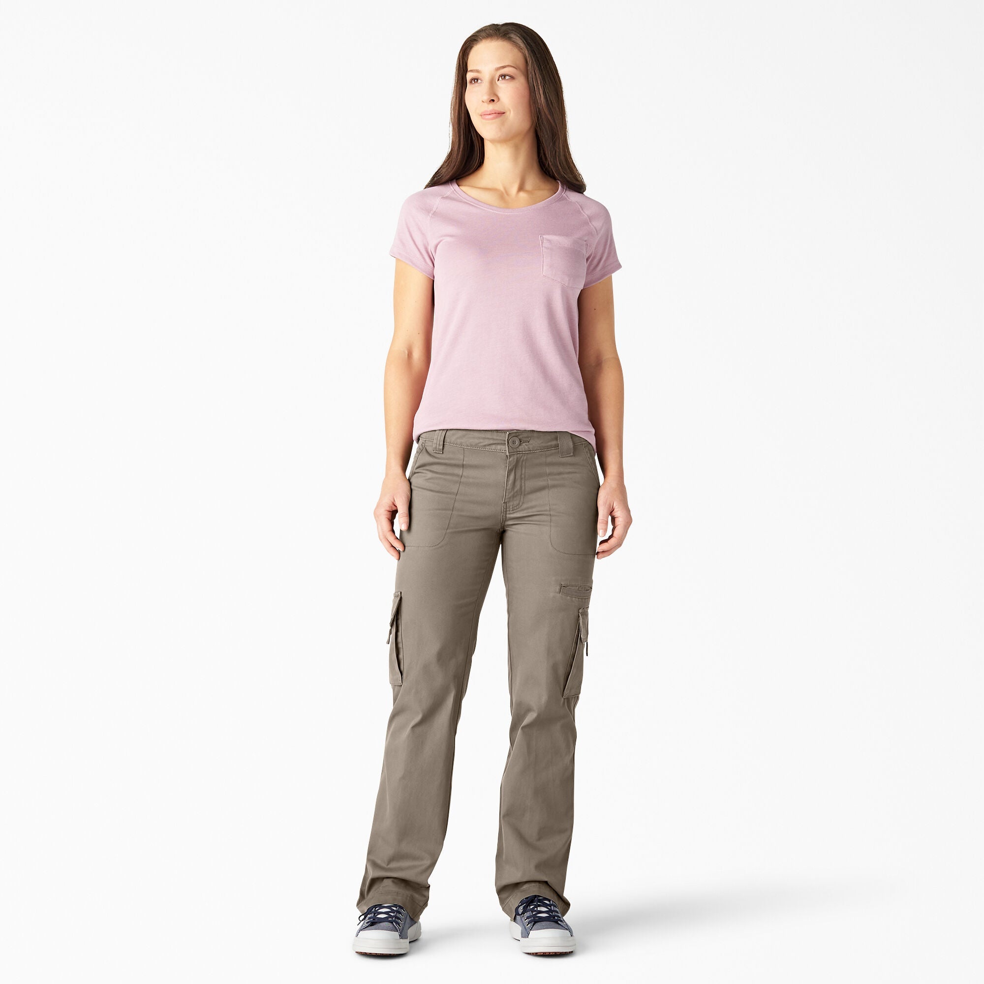 "Women's Relaxed Fit Straight Leg Cargo Pants"