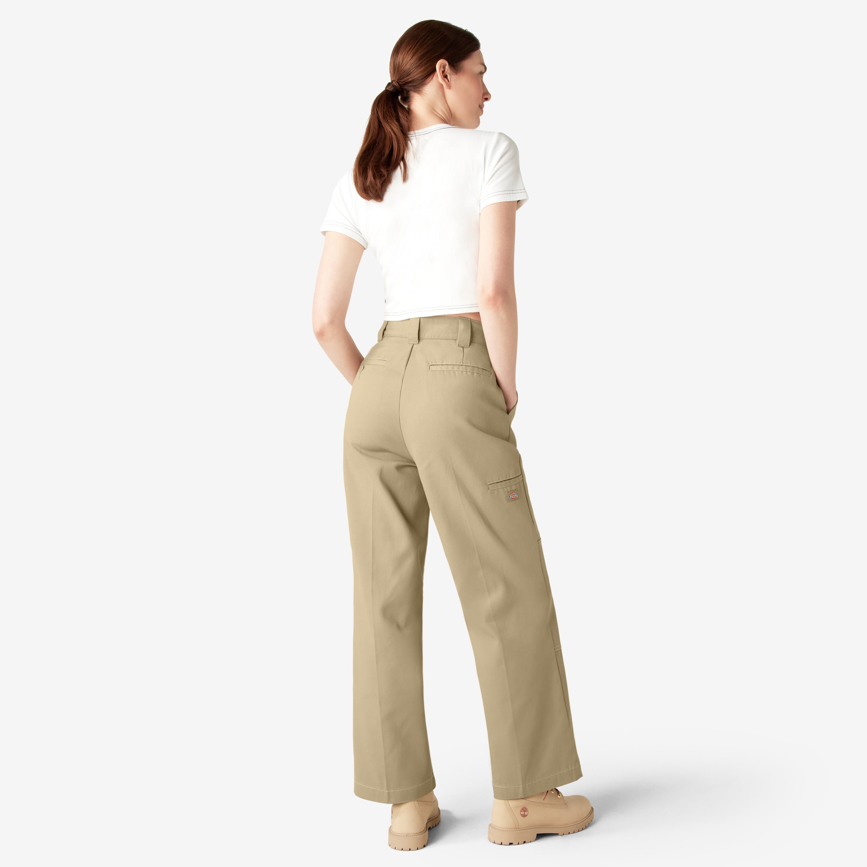 "Women's Relaxed Fit Double Knee Pants"