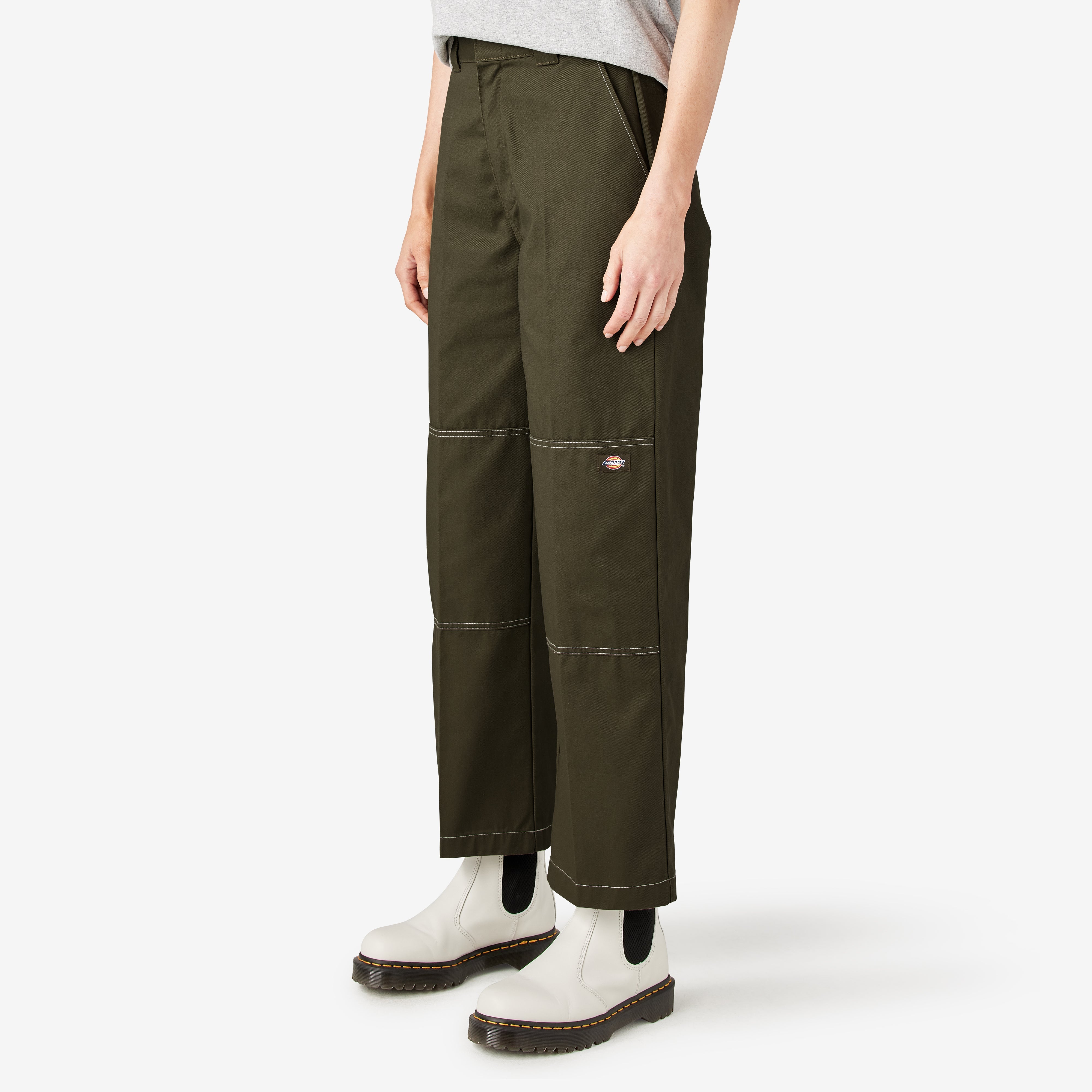 "Women's Relaxed Fit Double Knee Pants"